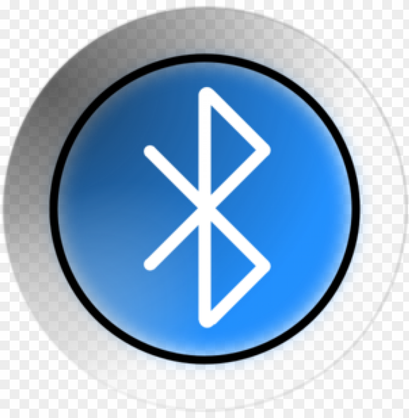 Free download | HD PNG metallic bluetooth round badge | TOPpng