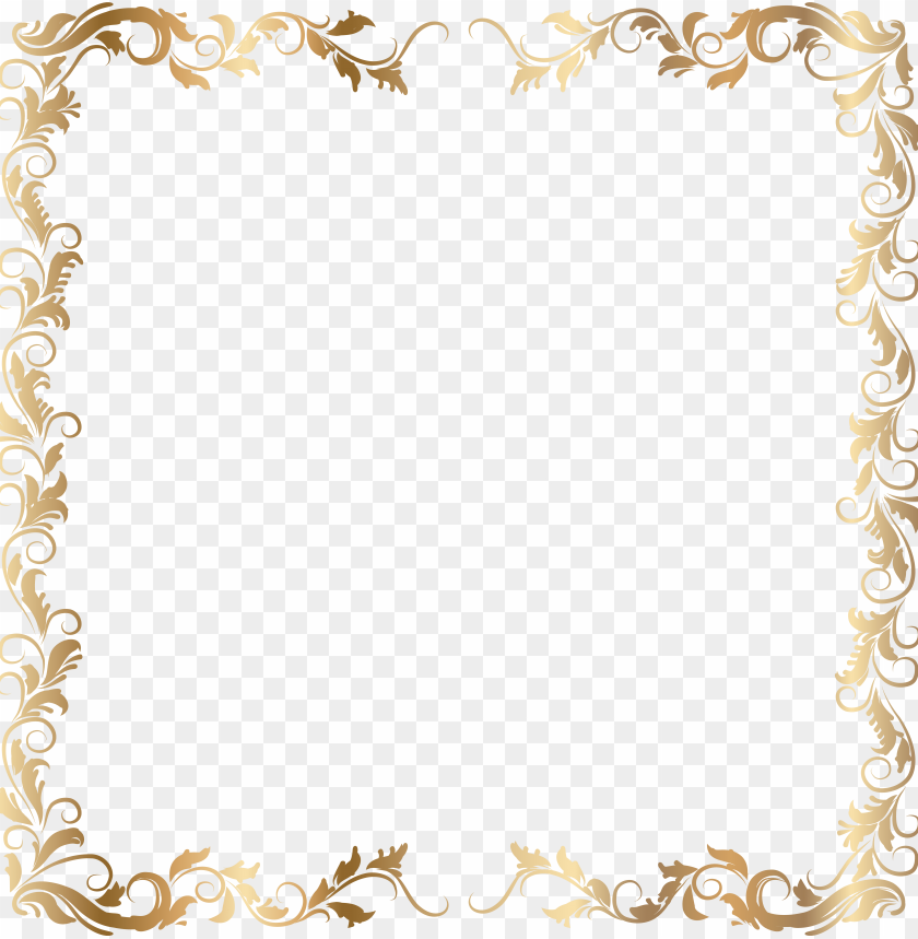 Free download | HD PNG border deco frame gold transparent png image ...