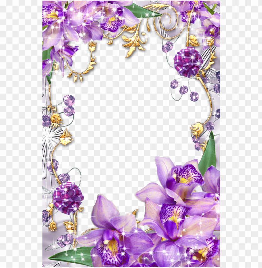 Flower Frame Borders Cutout Png Clipart Images Toppng