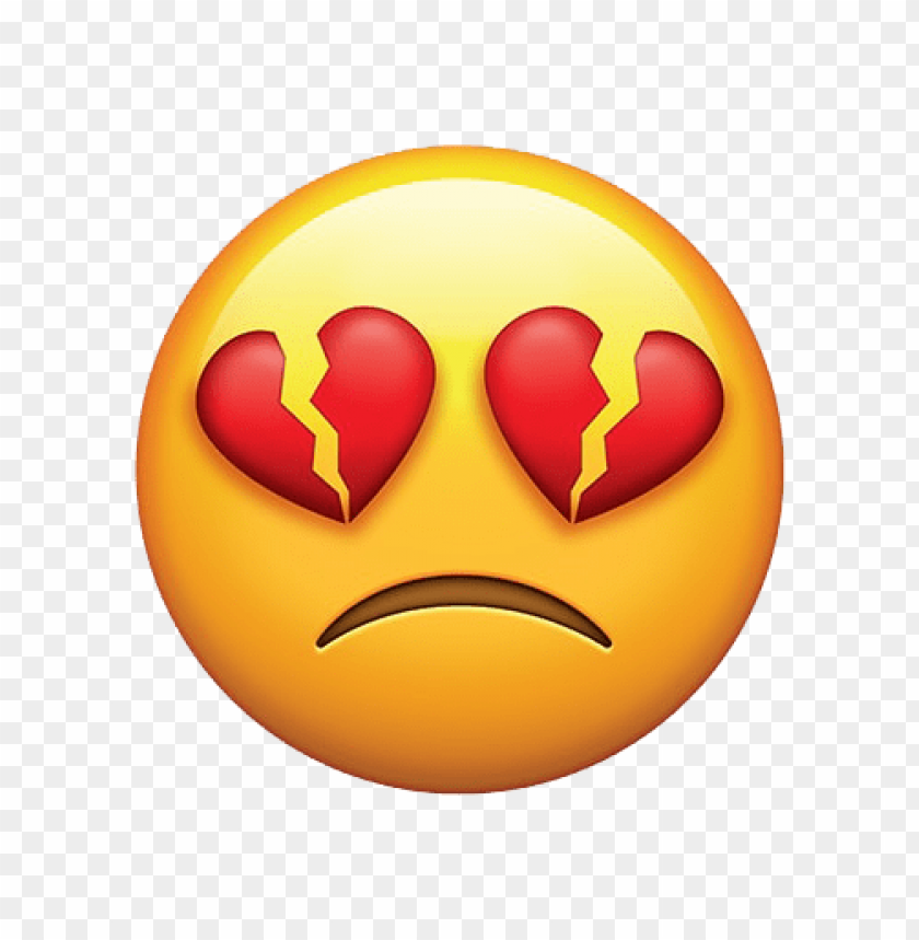 free PNG Download broken heart eyes emoji clipart png ...