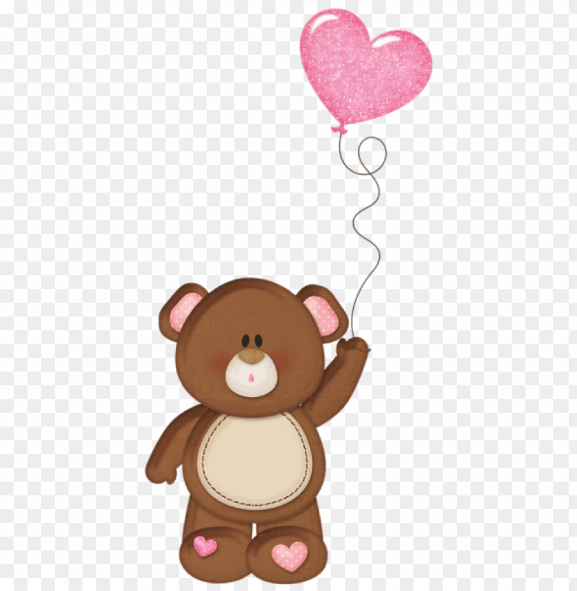 Free download | HD PNG brown teddy with pink heart balloon png images ...