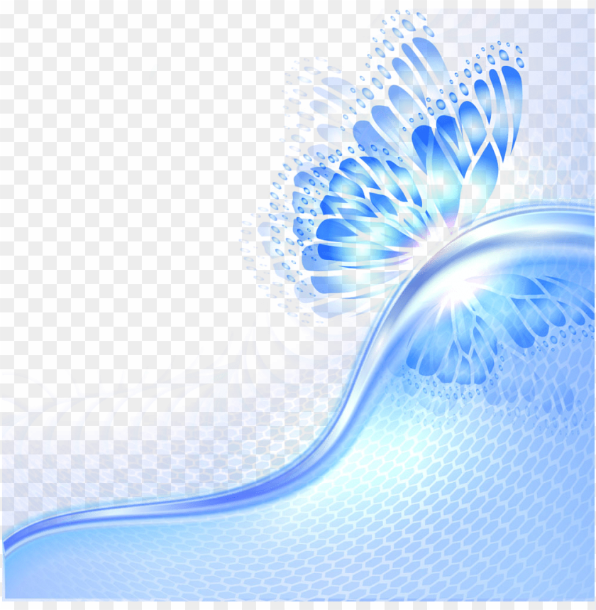 Butterfly Light Abstract Blue Wing Hq Image Free Png Blue