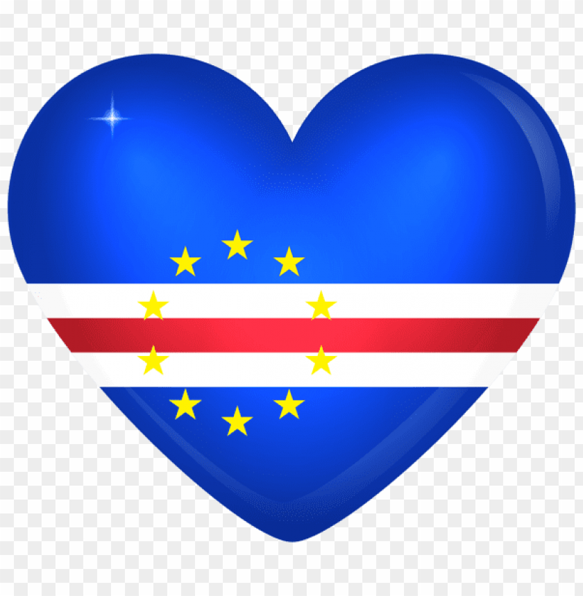 Free download | HD PNG cabo verde large heart flag clipart png photo