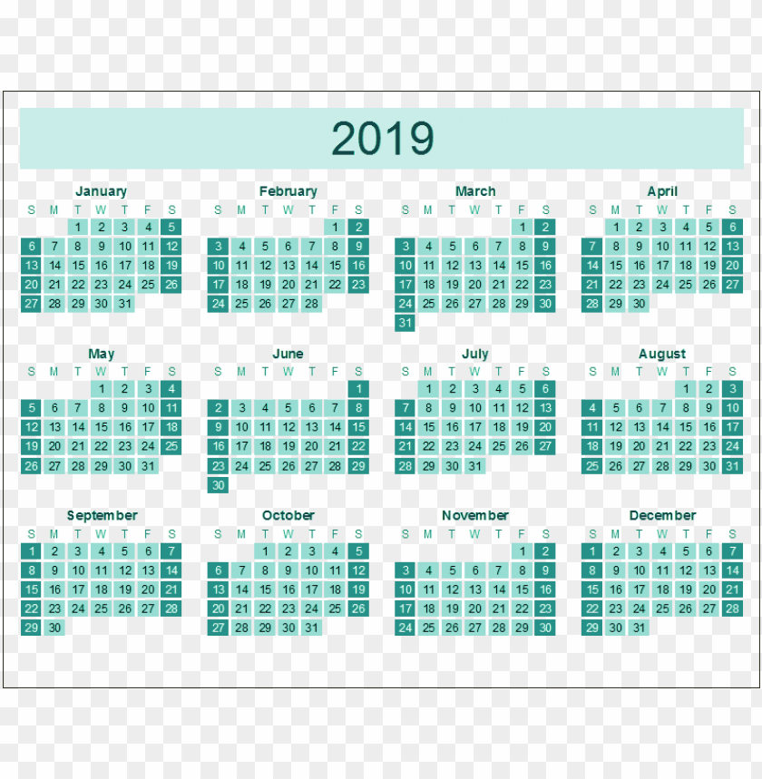 Free download | HD PNG calendar 2019 green png png images background ...