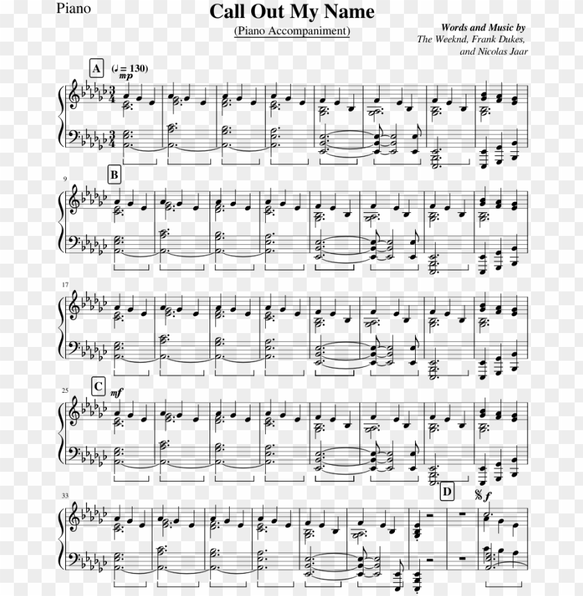 call out my name choir version