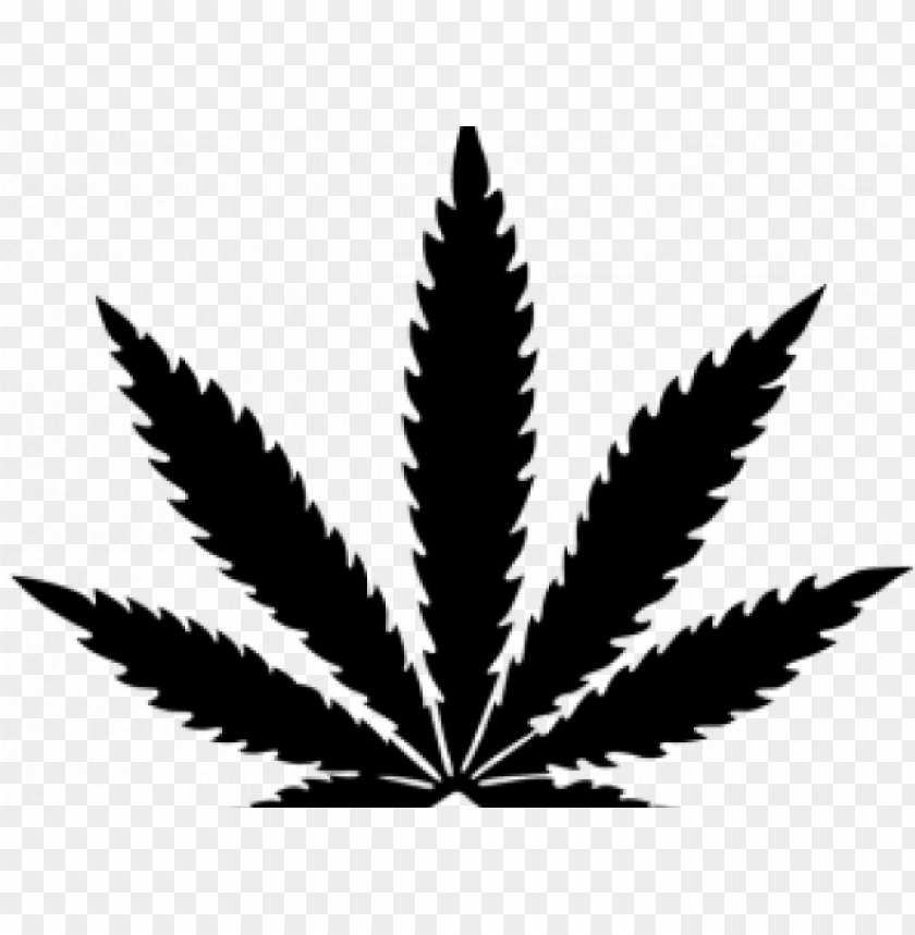 Cannabis Clipart Black And White Cannabis Leaf Png Image With