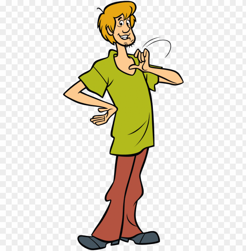 Download cartoon person png shaggy  from scooby doo  png 