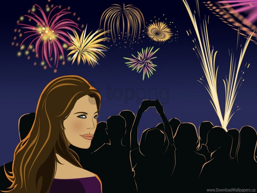 Free download | HD PNG celebration festival fireworks girl wallpaper ...