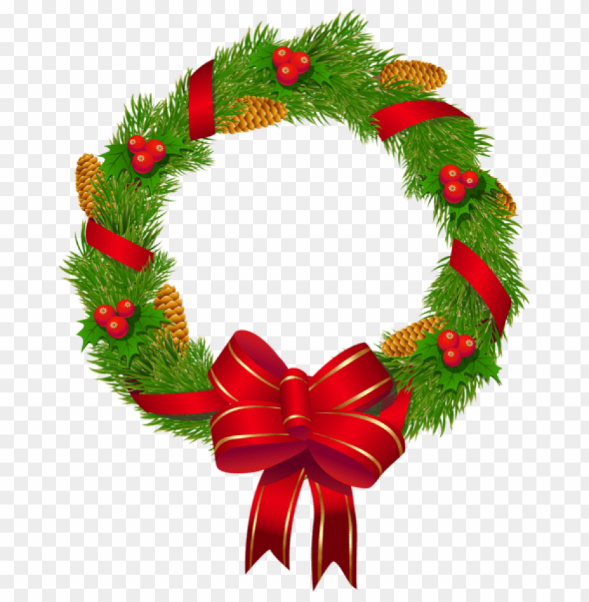Free download | HD PNG christmas pine wreath with red bow PNG Images ...