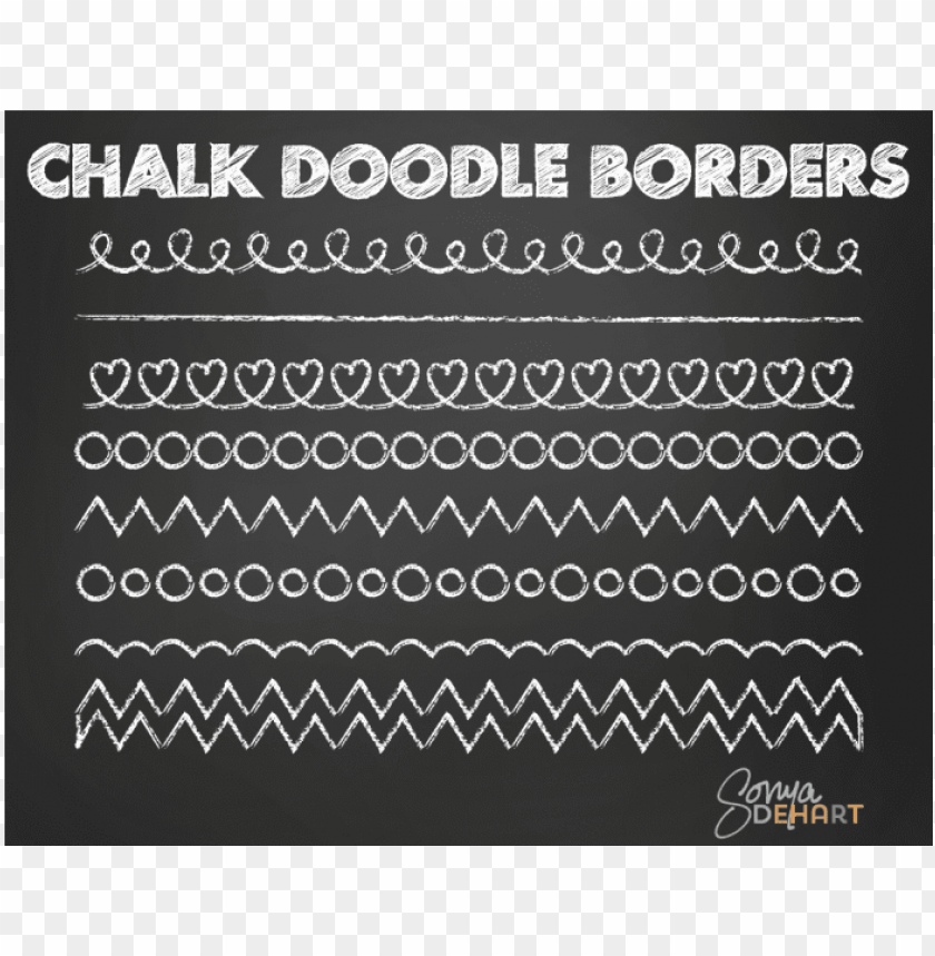 Free Chalk Doodle Frame Clipartframe Clipart Doodle Border Svg Png ...