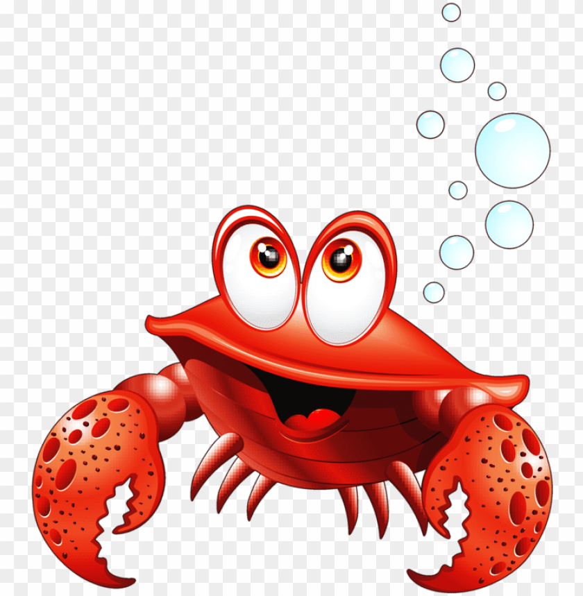 free PNG clipart fish crab - cartoon crabs PNG image with transparent