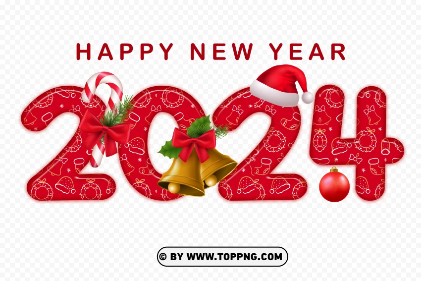 Free download HD PNG clipart images png for happy new year 2024 TOPpng