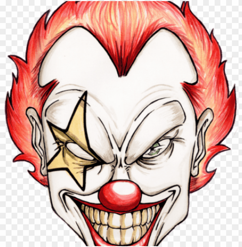 Clown Clipart Scary Scary Clown Face Drawi Png Image With Transparent Background Toppng - scary face roblox image id