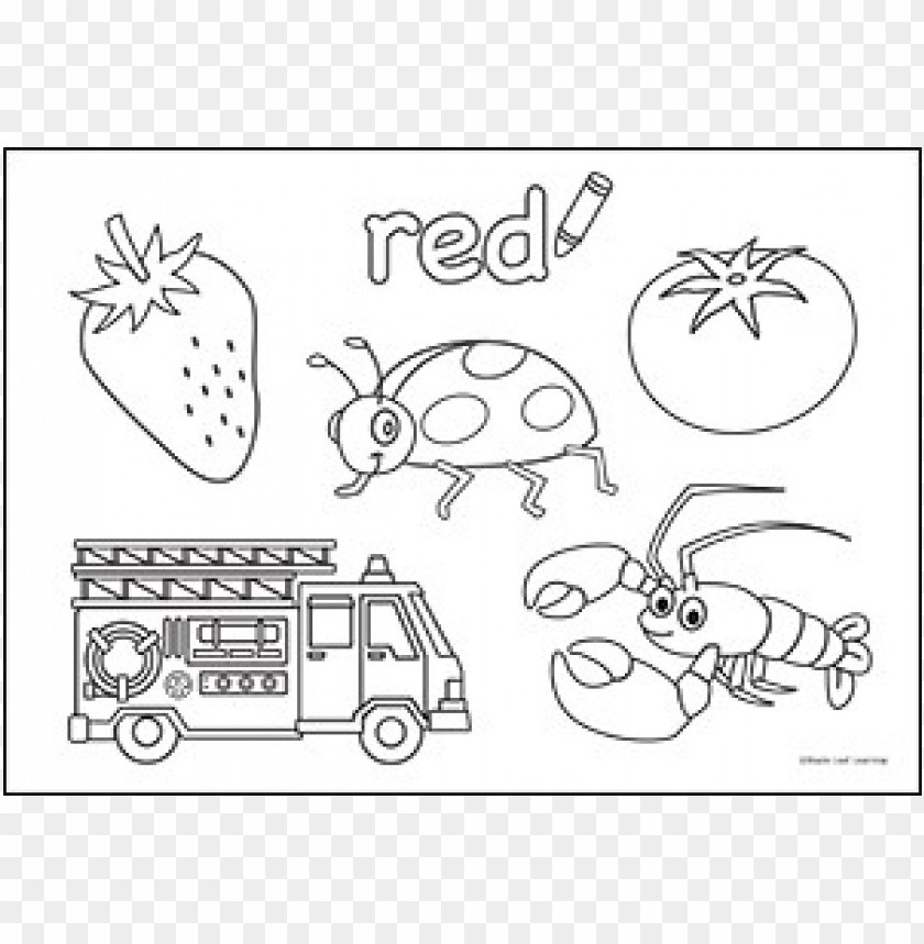 Download color red coloring sheet png - Free PNG Images | TOPpng