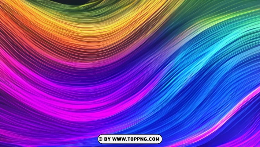 Free download | HD PNG colorful abstract wave lines in motion 4k ...