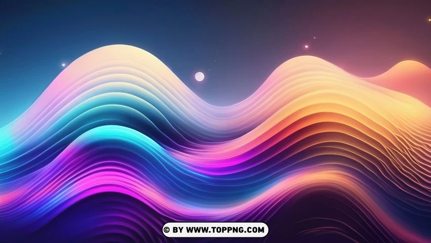 Free download | HD PNG colorful digital art with fluid waves and motion ...