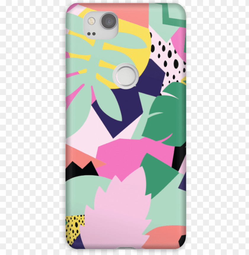 Free download | HD PNG colorful jungle case pixel mobile phone case PNG ...
