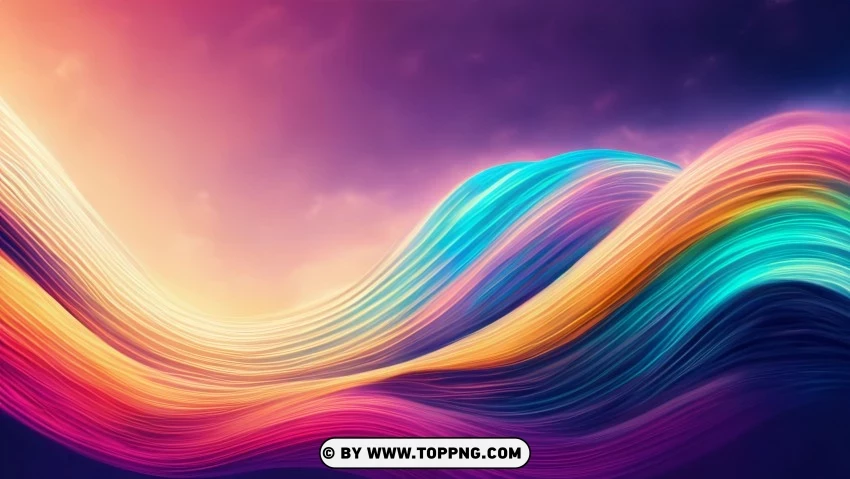 Free download | HD PNG colorful motion abstract wave lines in 4k ...