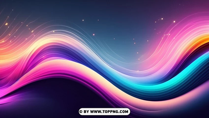 Free download | HD PNG colorful wave lines in vibrant motion a 4k ...