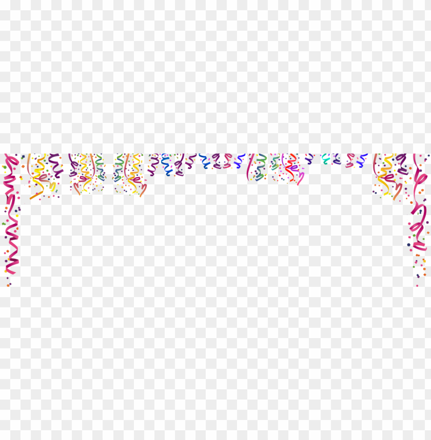 Confetti Holidays Happy Birthday Banner Png Image With
