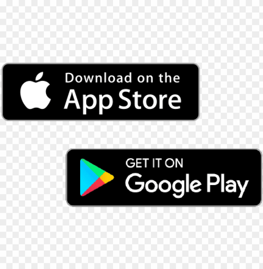 Create Your Page With App Store Play Store Links Apple And Google Play Store Logos Png Image With Transparent Background Toppng