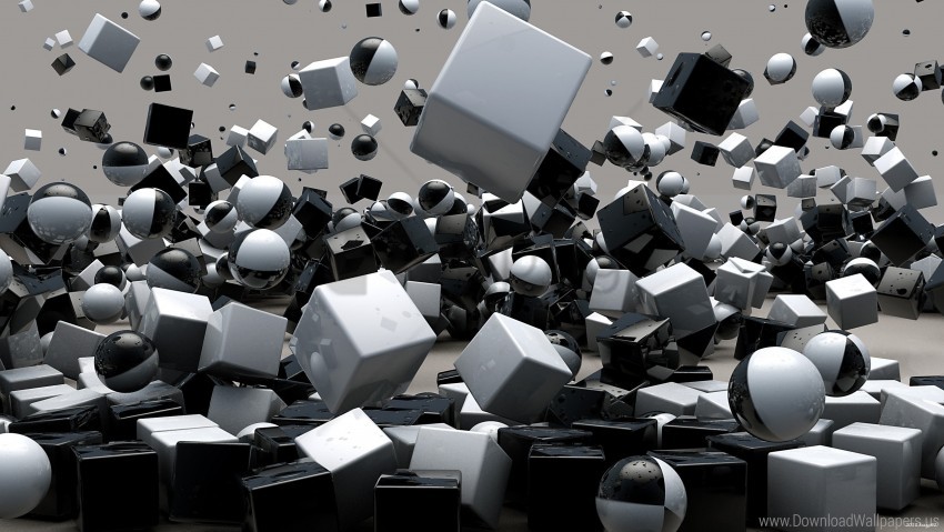 Cube Exploding Png Free download | HD PNG cubes explosion flying spheres wallpaper ...