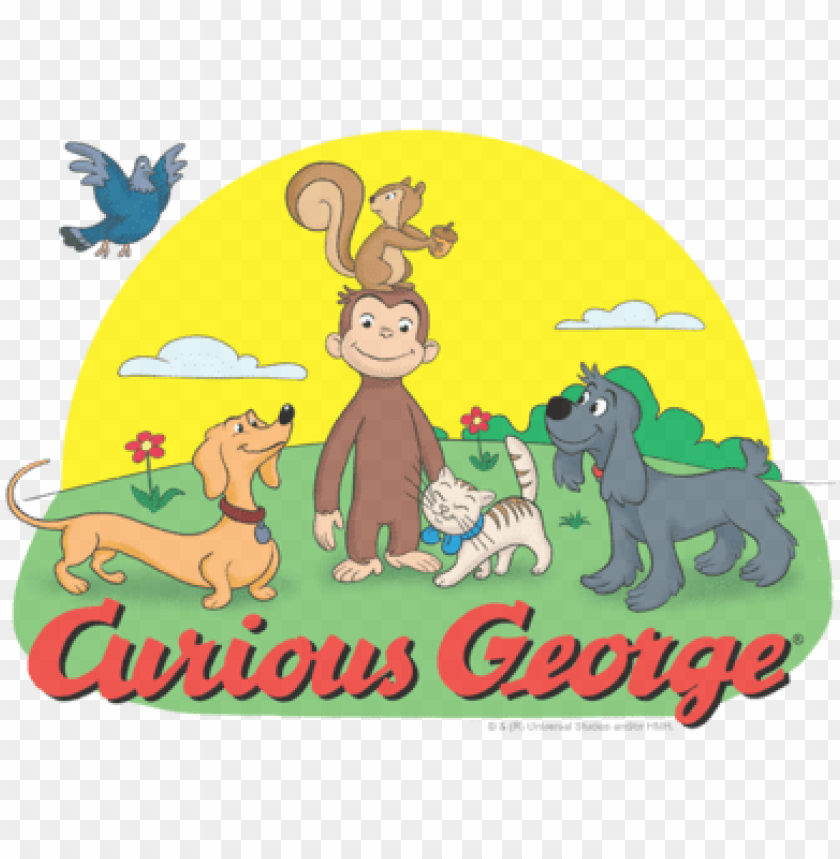 Curious George Sunny Friends Men S Regular Fit T Shirt T Shirt Curious George Sunny Friends S T Shirt Png Image With Transparent Background Toppng