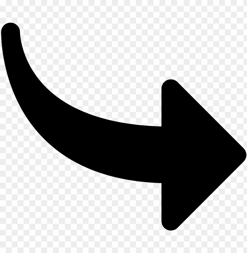 Download Curved Arrow Pointing Right Png Free Png Images Toppng