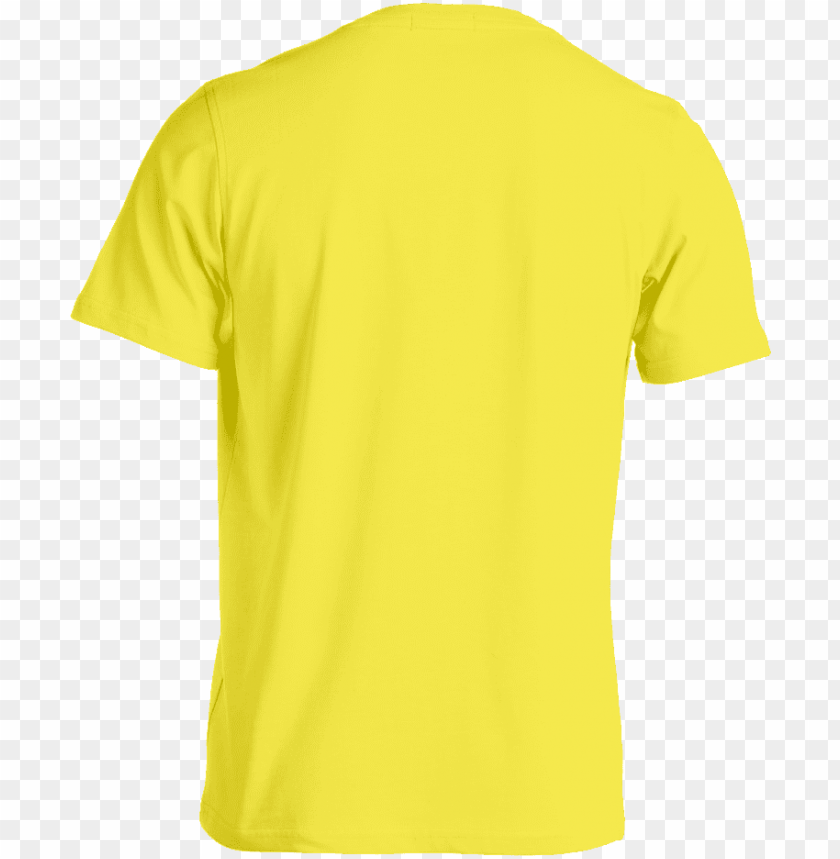 Download Custom Tee Template Yellow Back Yellow T Shirt Front And