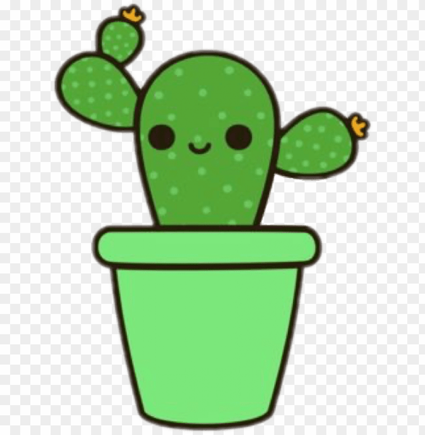 Cute Cacti Cactus Kawaii Png Image With Transparent Background