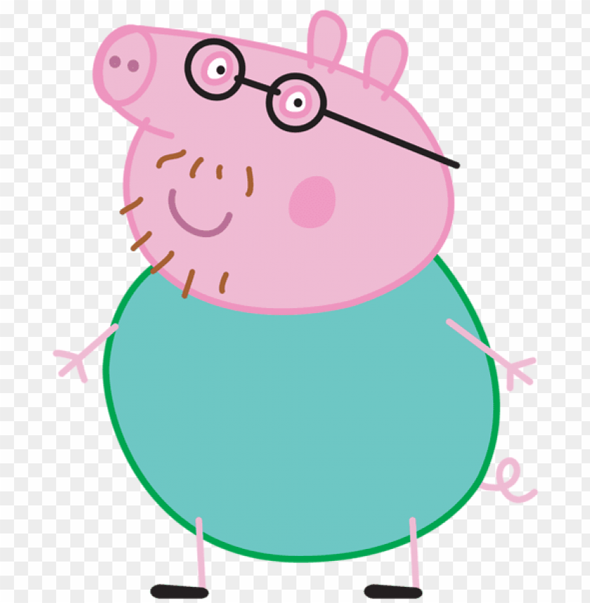 Peppa Pig Daddy Vector Image