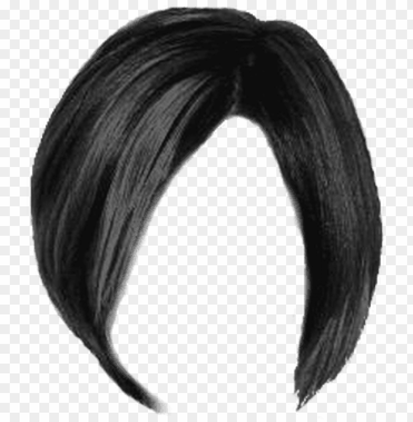 Dark Hair Clipart Clipart Transparent Short Black Hair Png Image