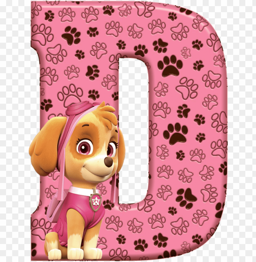 D De Alfabeto Decorativo Paw Patrol Letters D Png