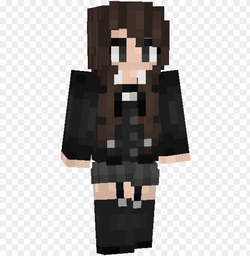 Decided To Make An Anime School Girl Skin Skin Anime Girl Minecraft Png Image With Transparent Background Toppng - anime school girl brown hair roblox