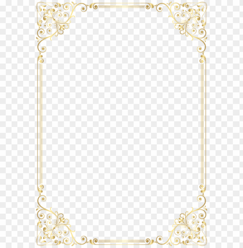 Free download | HD PNG deco frame border golden clipart png photo ...