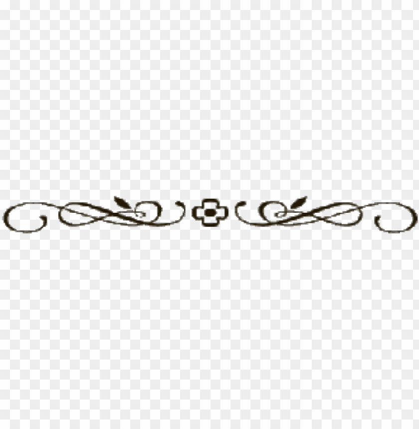 Decorative Line Black Clipart Divider Calligraphy Png Image With