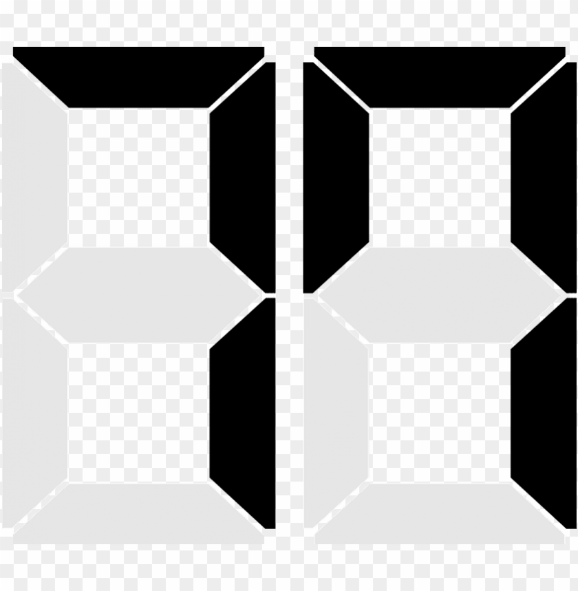 Free download HD PNG digital number 8 font PNG transparent with Clear