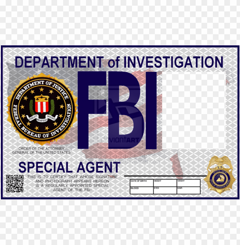 Fake Fbi Badge Template