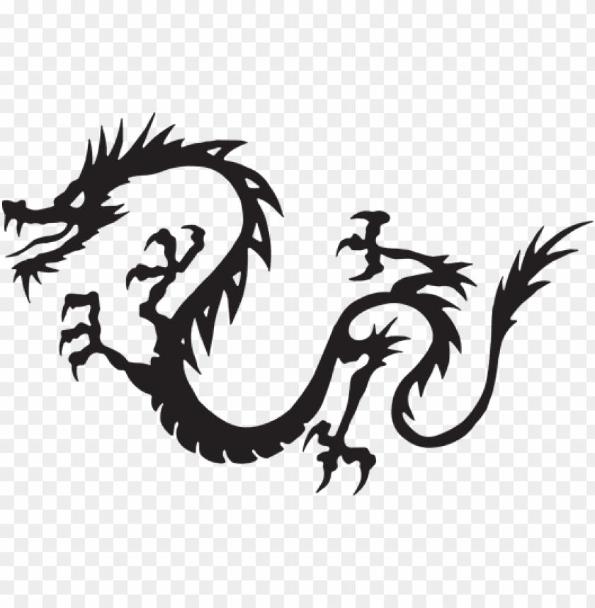 Dragon Black Flying Myth Mythology Drawing Japanese Dragon Chinese Dragon Clipart Png Image With Transparent Background Toppng