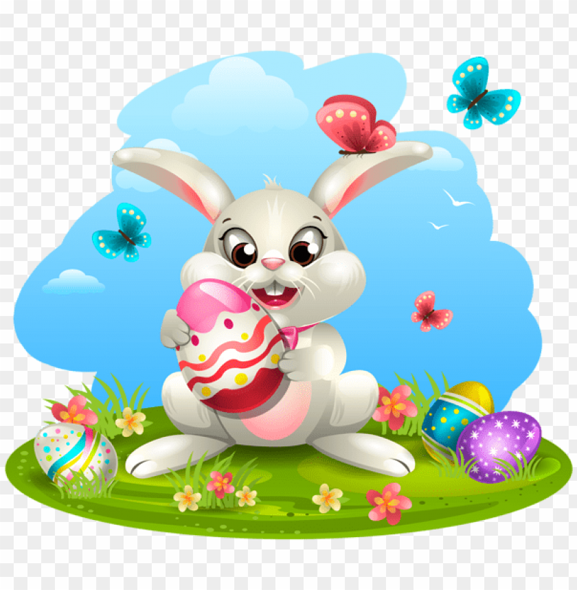 Free download | HD PNG easter bunny with eggs png images background ...