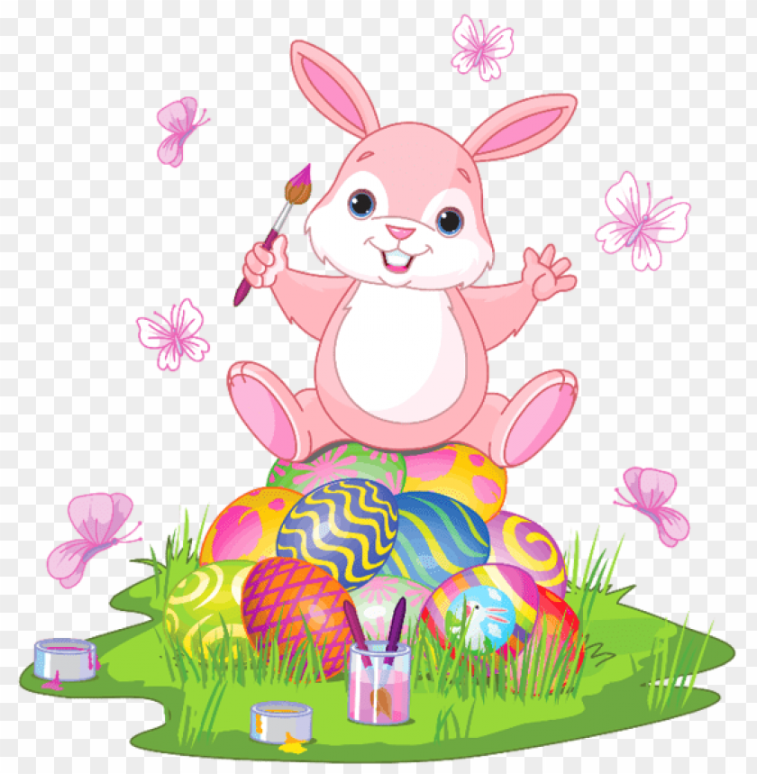 Free download | HD PNG easter bunny with eggs and grasspicture png ...