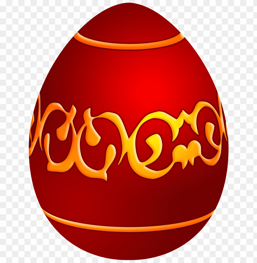 Free download | HD PNG red patterned easter egg illustration clipart ...