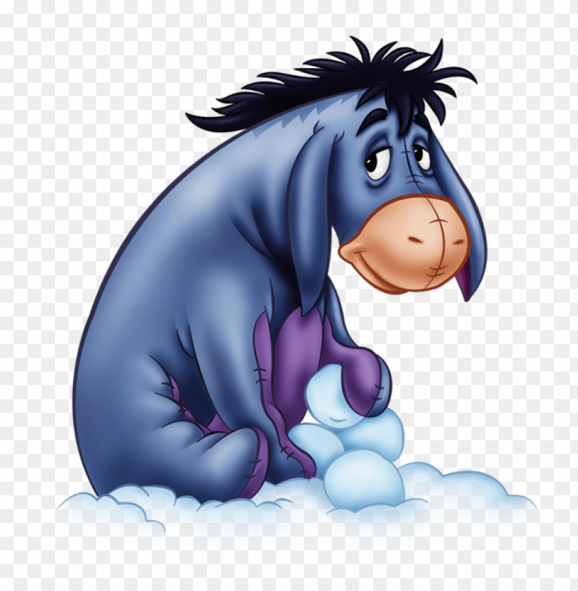 Free download | HD PNG eeyore with snowballscartoon clipart png photo ...