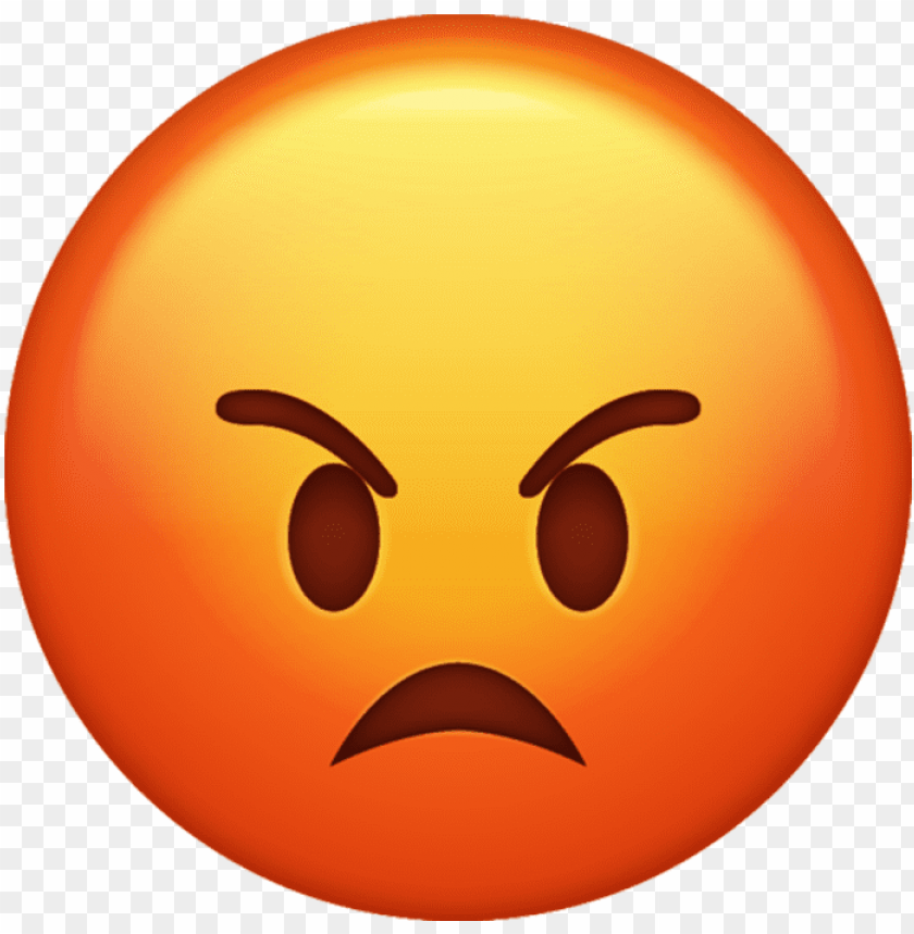 Emoji Illustration Emoticon Anger Emoji Smiley Grumpy Face S Free Png ...