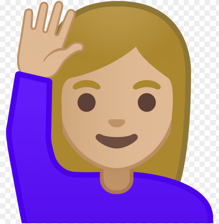 free-download-hd-png-emoji-raising-hand-png-image-with-transparent