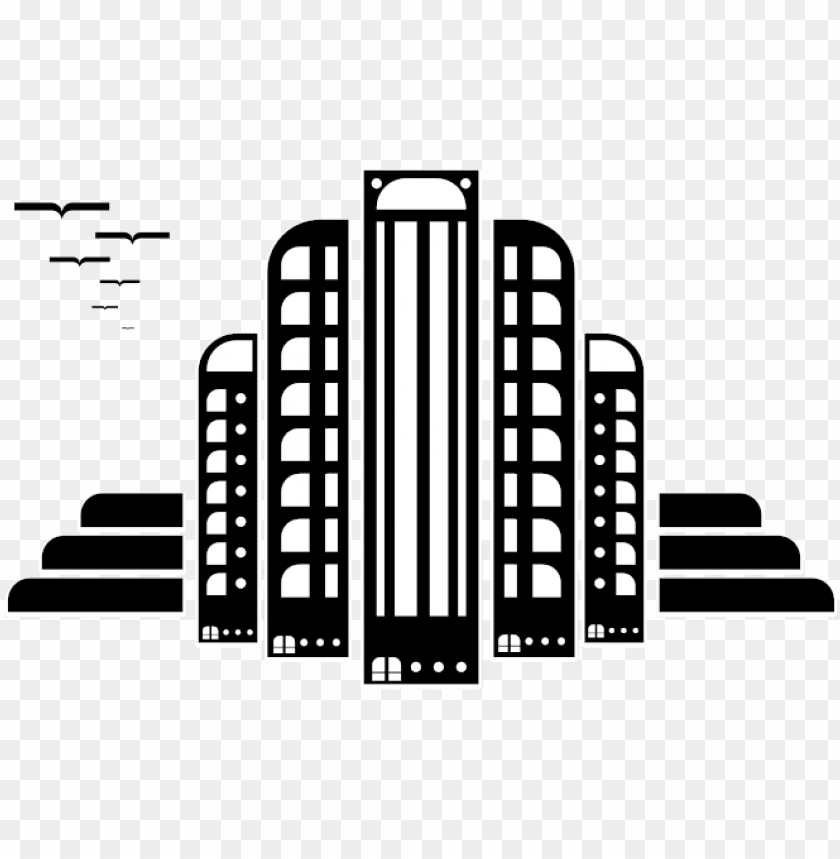 Empire State Building Silhouette Png Download Art Deco Building