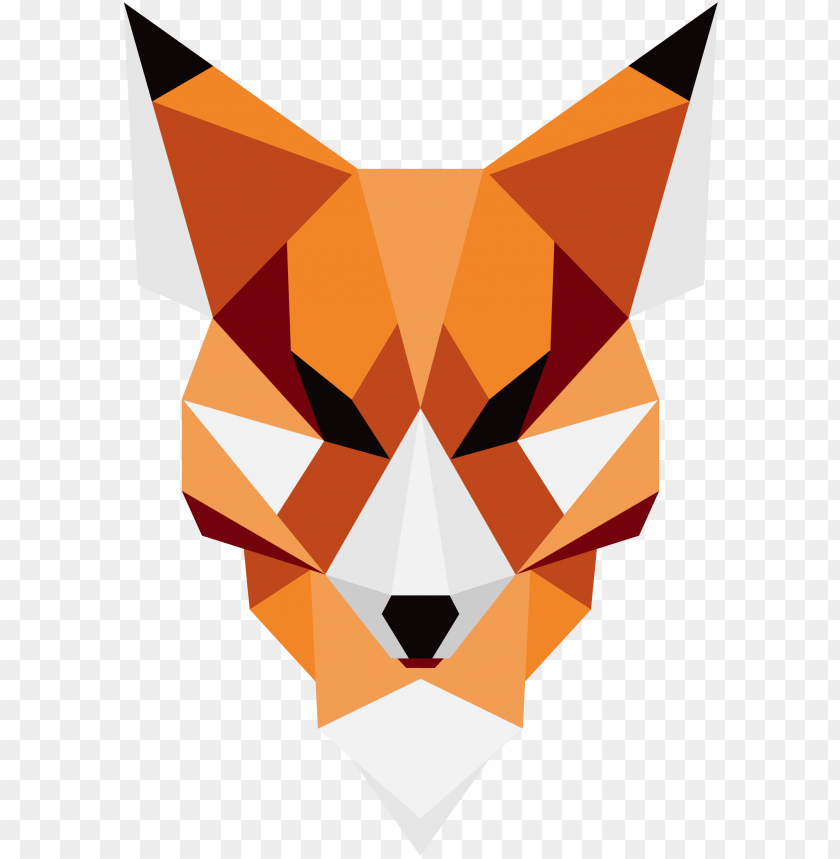 free-download-hd-png-eometric-fox-art-png-animal-made-out-of-shapes-png-transparent-with-clear