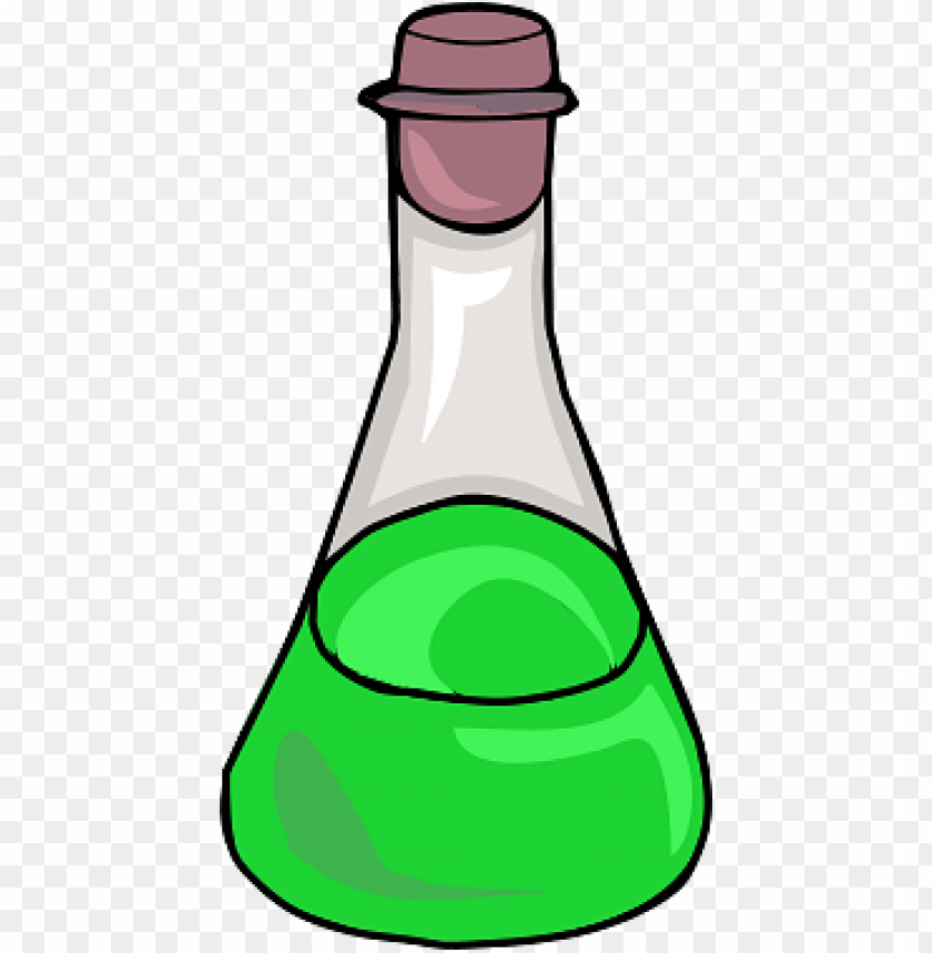 Free Download Hd Png Erlenmeyer Flask With Green Liquid Png Transparent With Clear Background