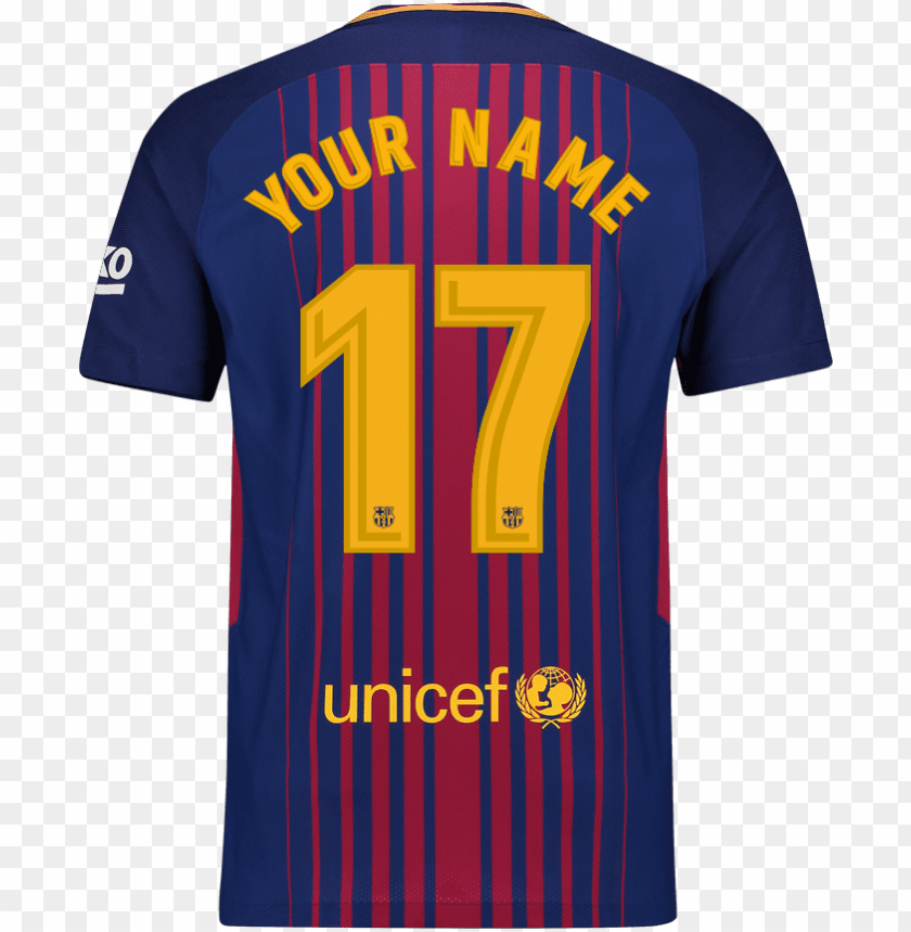 Ersonalise Your Fc Barcelona Shirt With Your Own Name Fc - 
