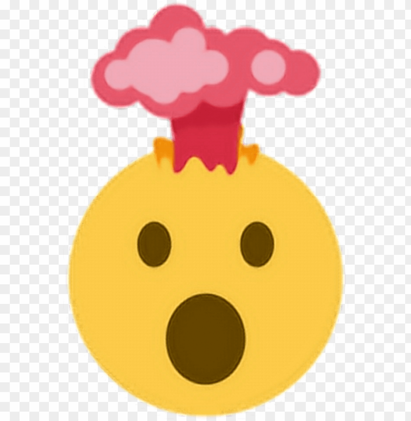 Download explode brain volcano shocked impressed emoji emoticon